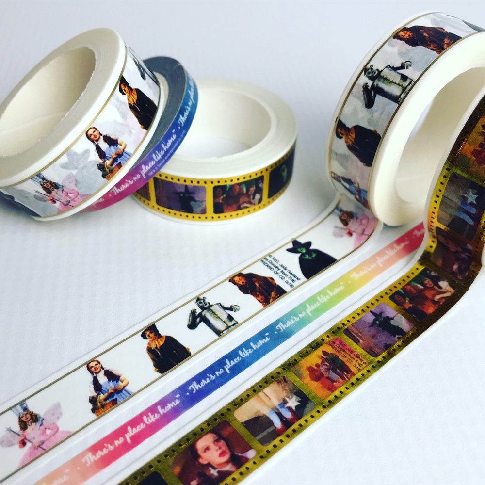Wizard Of Oz Washi Tape, 2 Rolls With Each Set